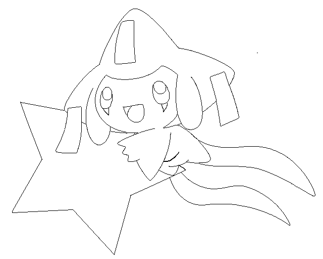 printable jirachi coloring pages