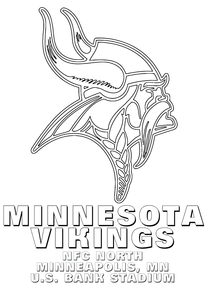 printable minnesota vikings coloring pages