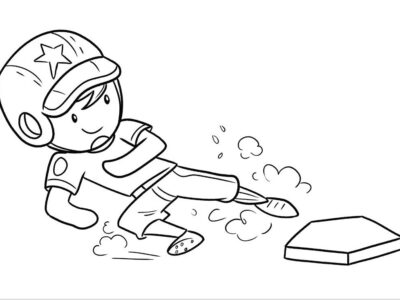 softball coloring pages to print