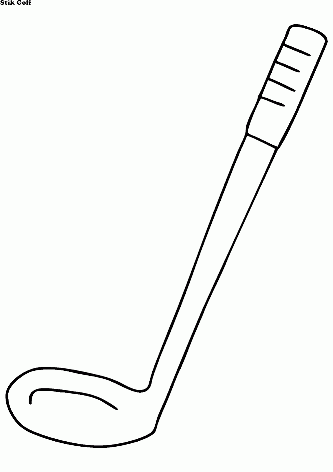 stick golf coloring pages