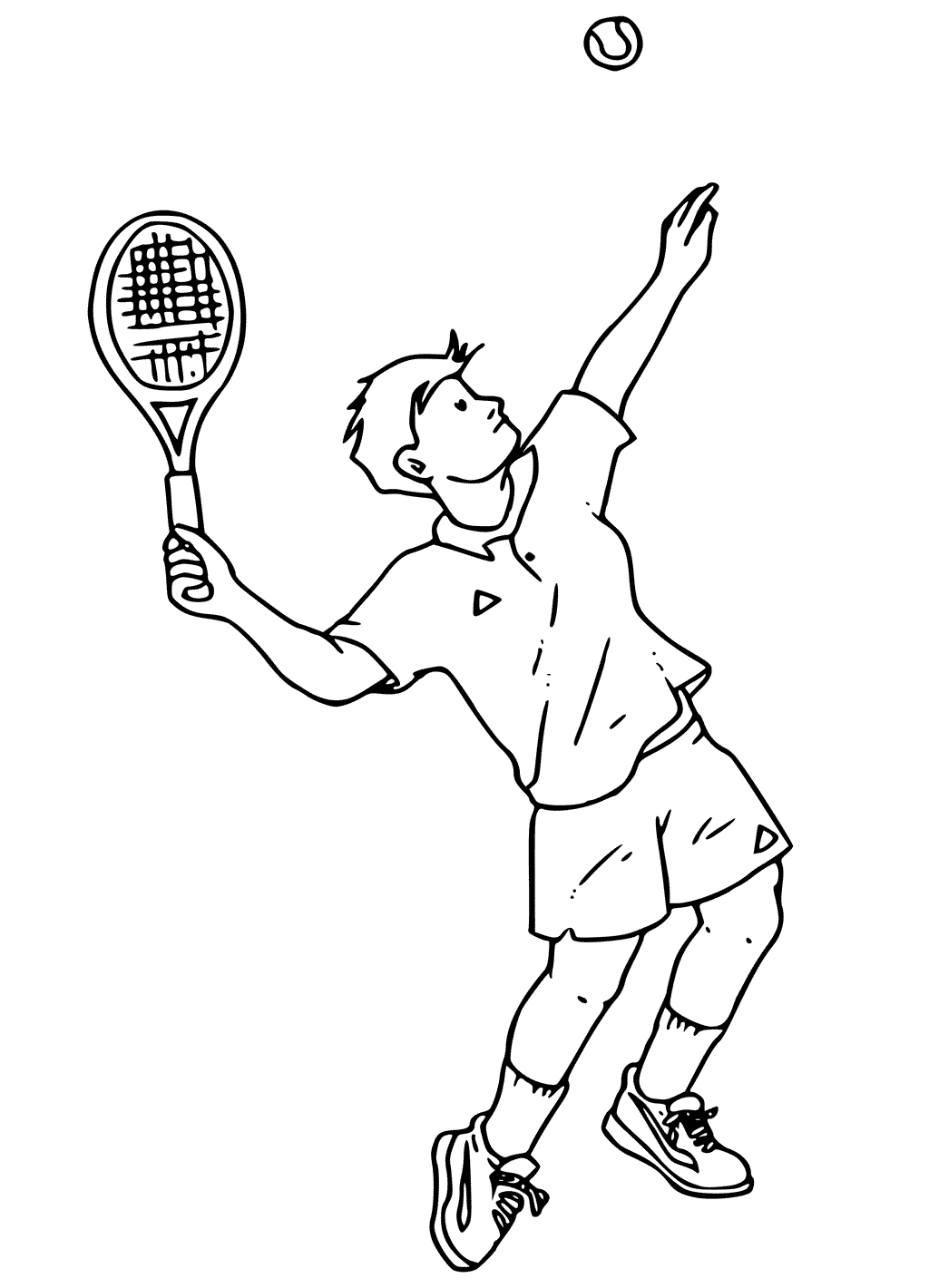 tennis coloring pages to print