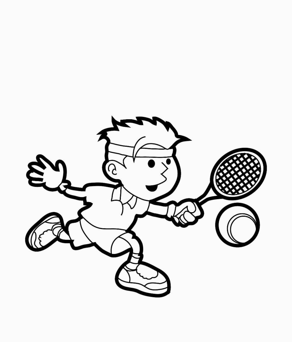 tennis coloring pages