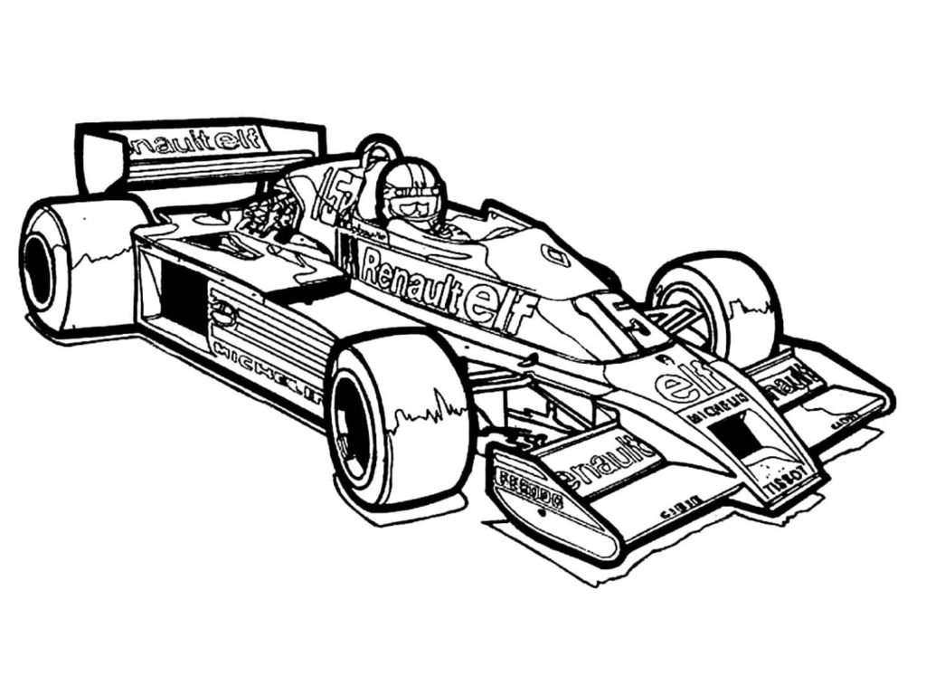 ferrari f1 coloring pages