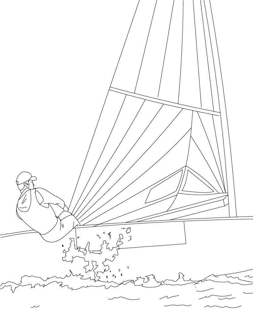 adult sailing coloring pages