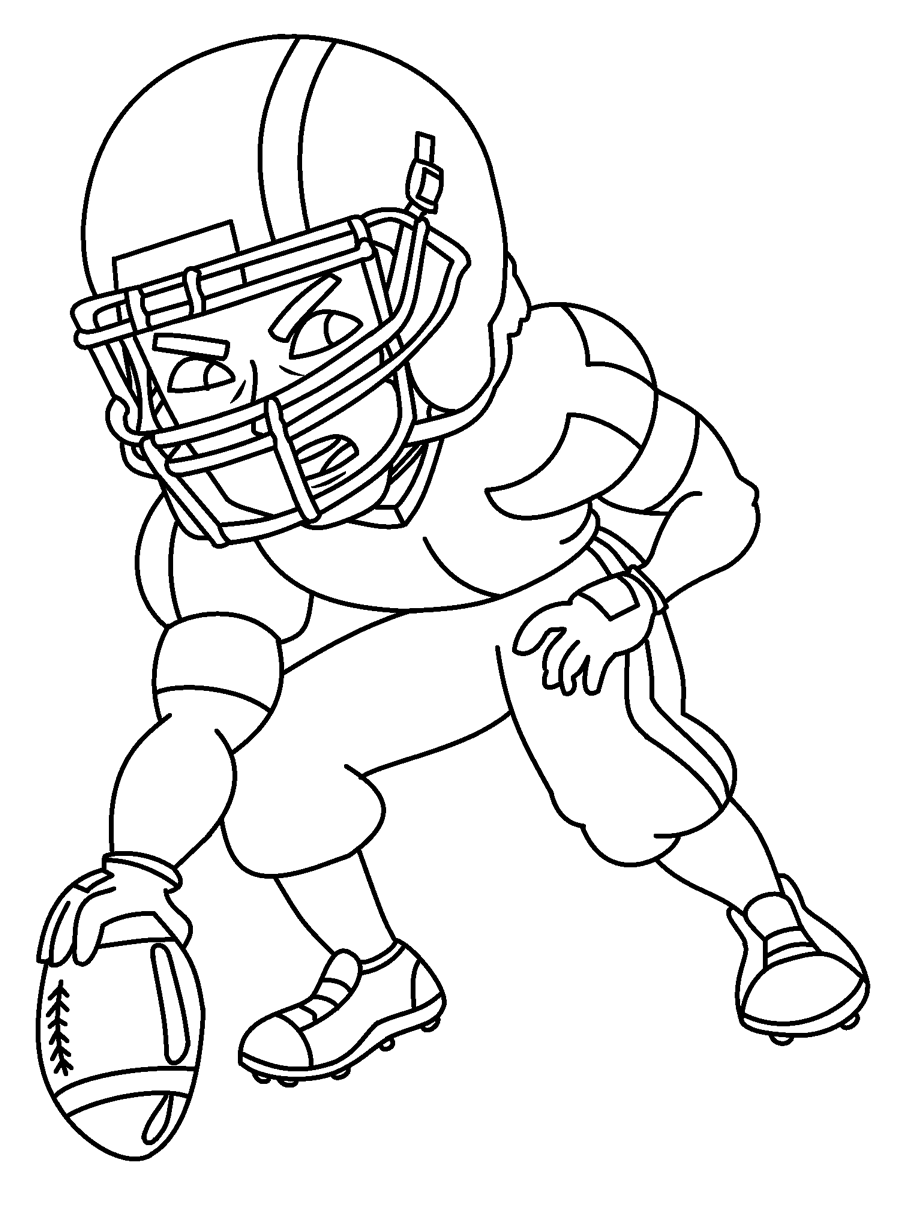 american football coloring pages printable