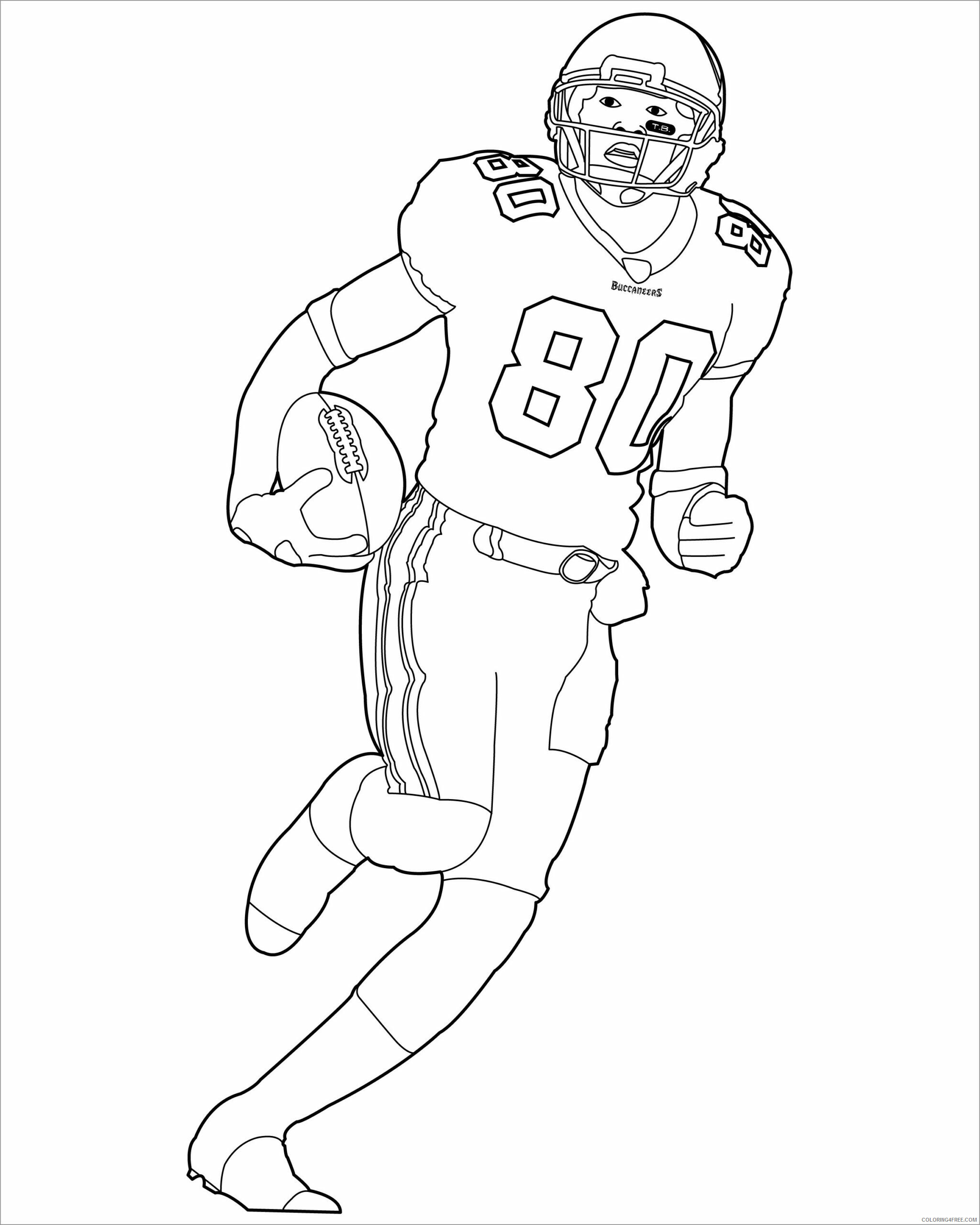 american football coloring page to print