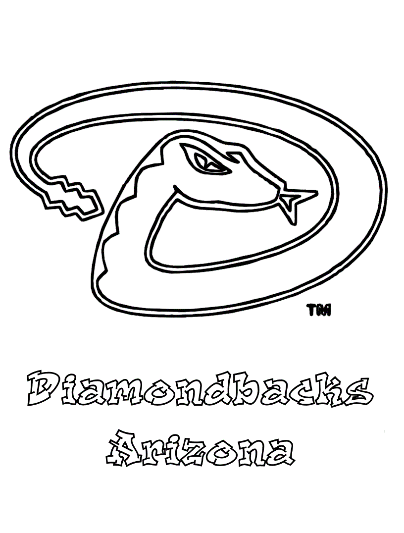arizona diamondbacks coloring pages printable