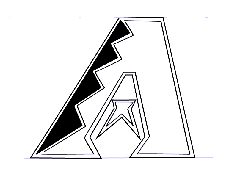 arizona diamondbacks logo coloring pages