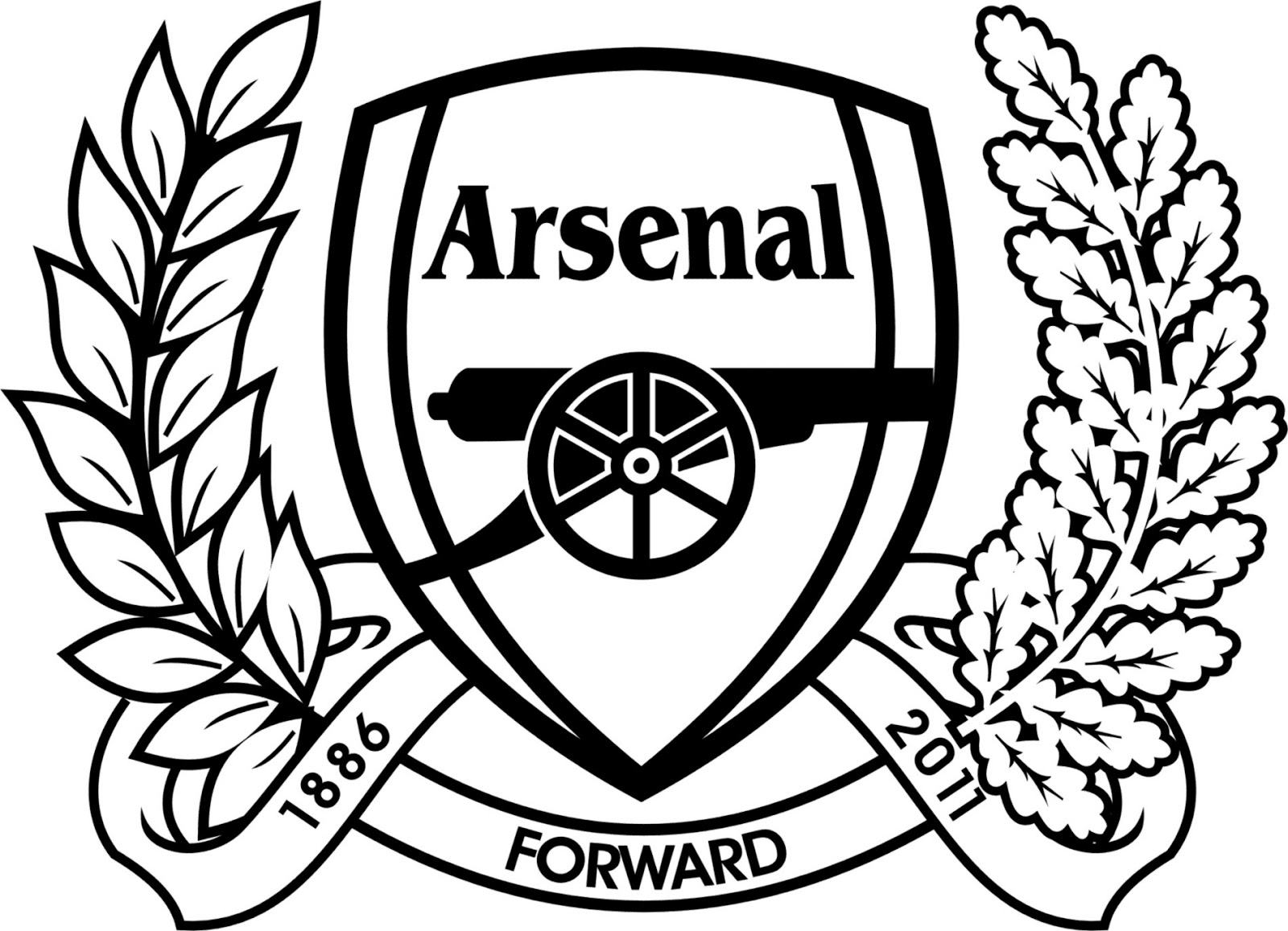 arsenal badge coloring pages