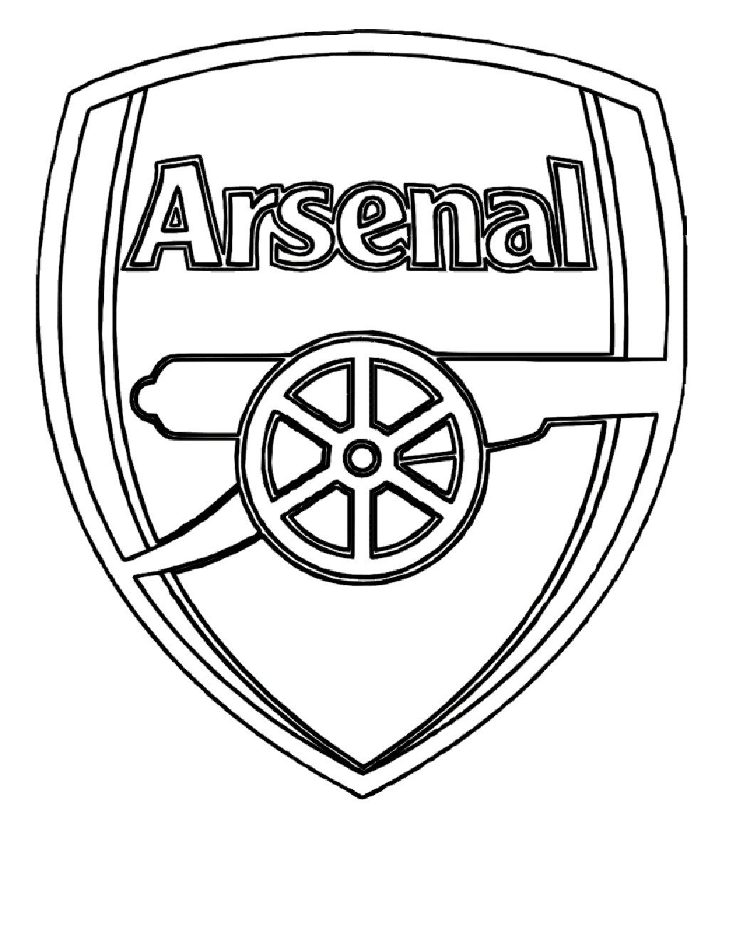 arsenal coloring pages to print