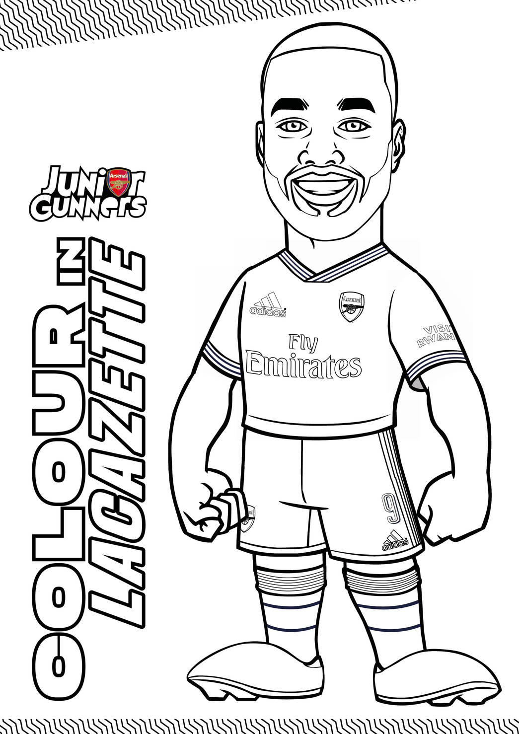 arsenal player coloring pages