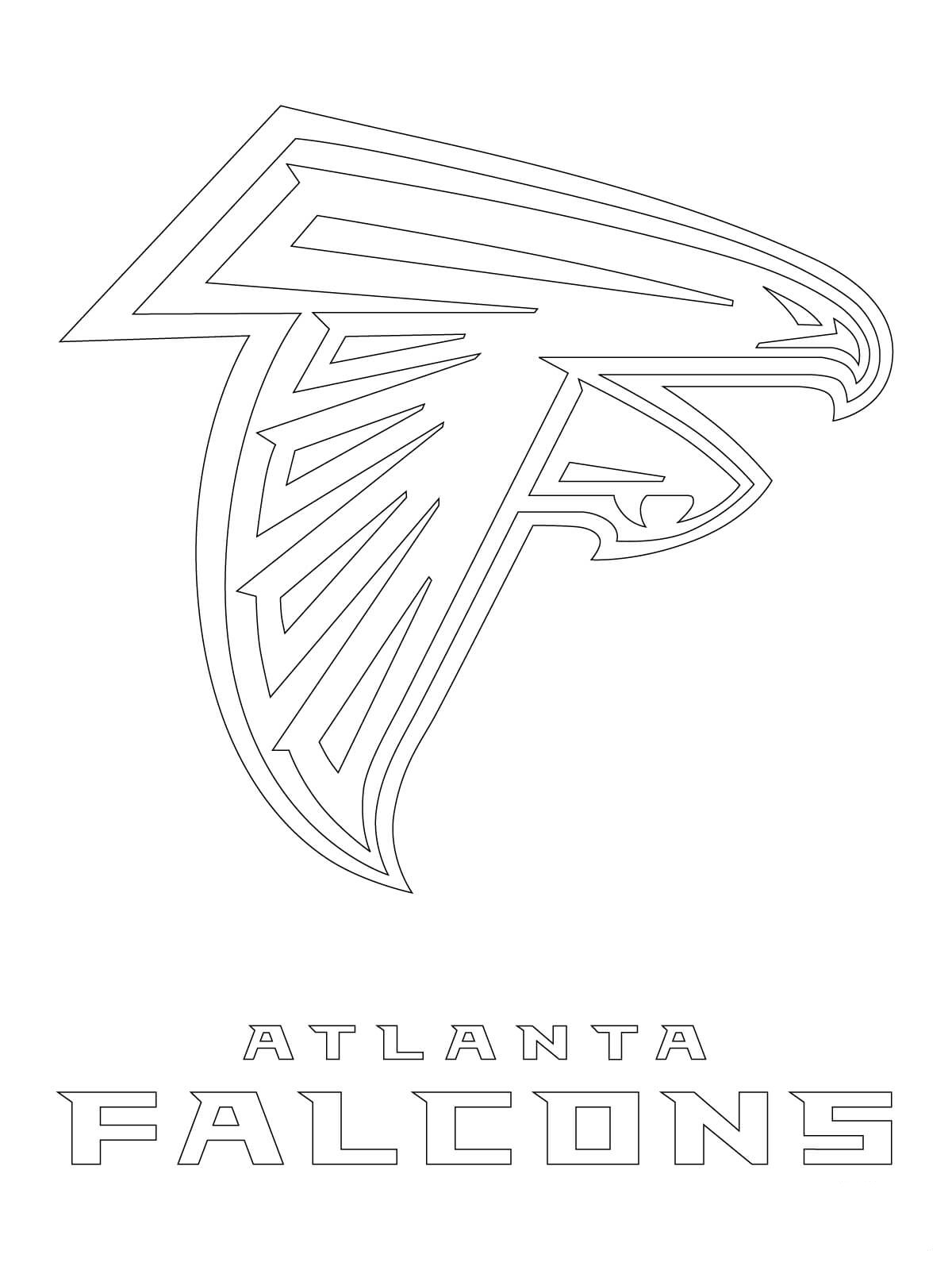 atlanta falcons coloring pages