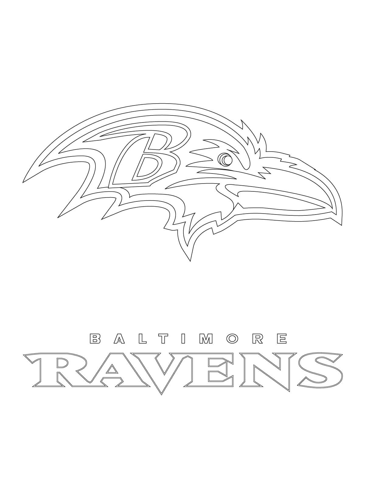 baltimore ravens coloring pages