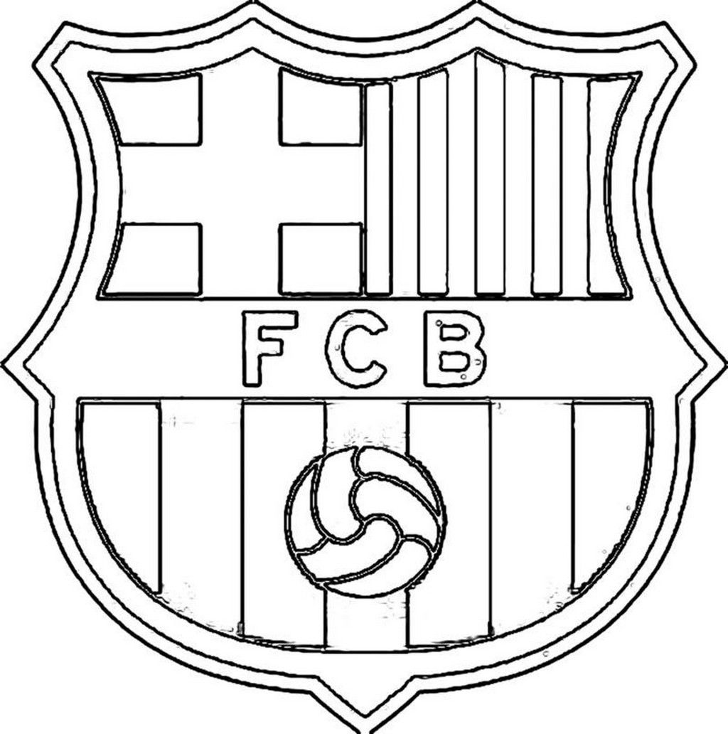 barcelona logo coloring pages