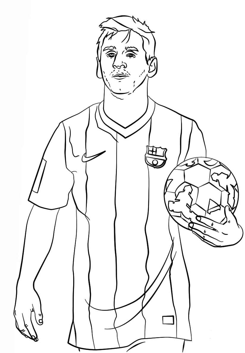 barcelona player coloring pages