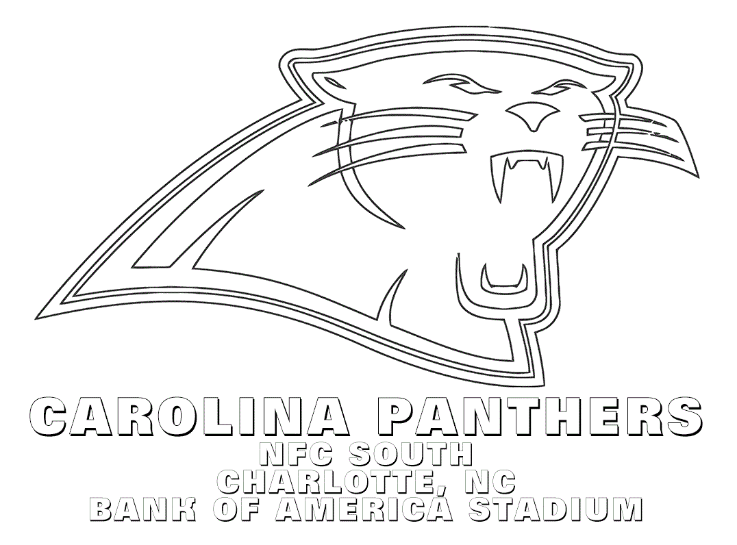 carolina panthers coloring pages free