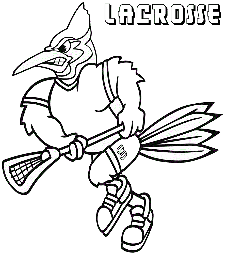 cartoon lacrosse coloring pages