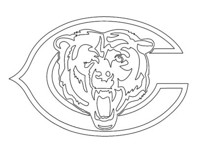 nfl chicago bears coloring page