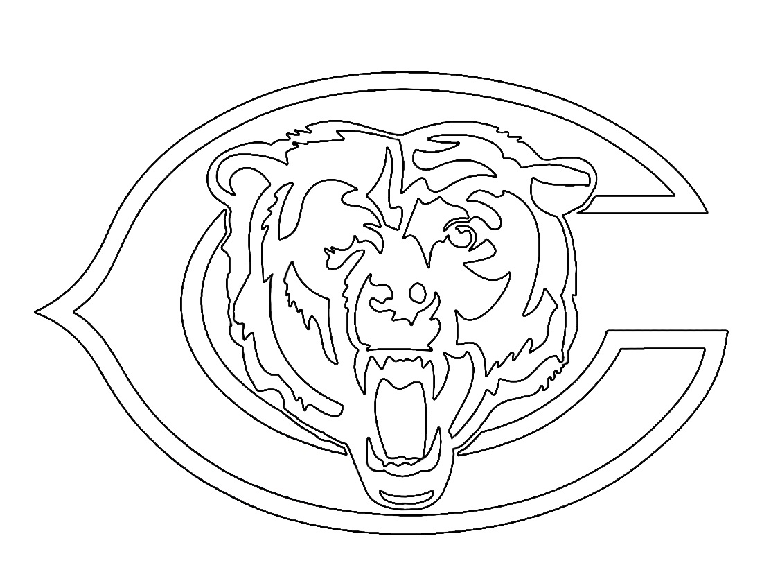 nfl chicago bears coloring page