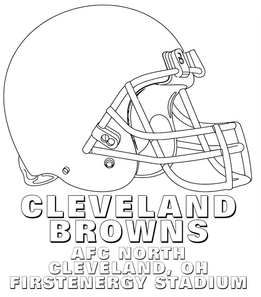 cleveland browns coloring pages