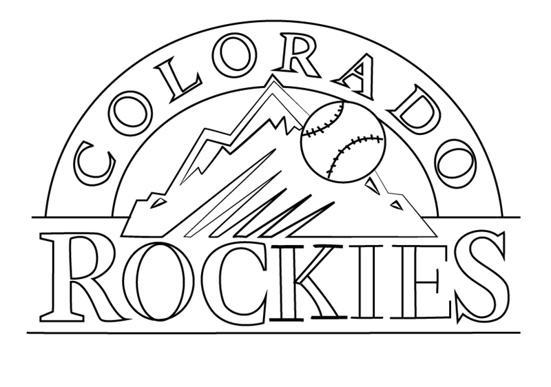 colorado rockies coloring pages