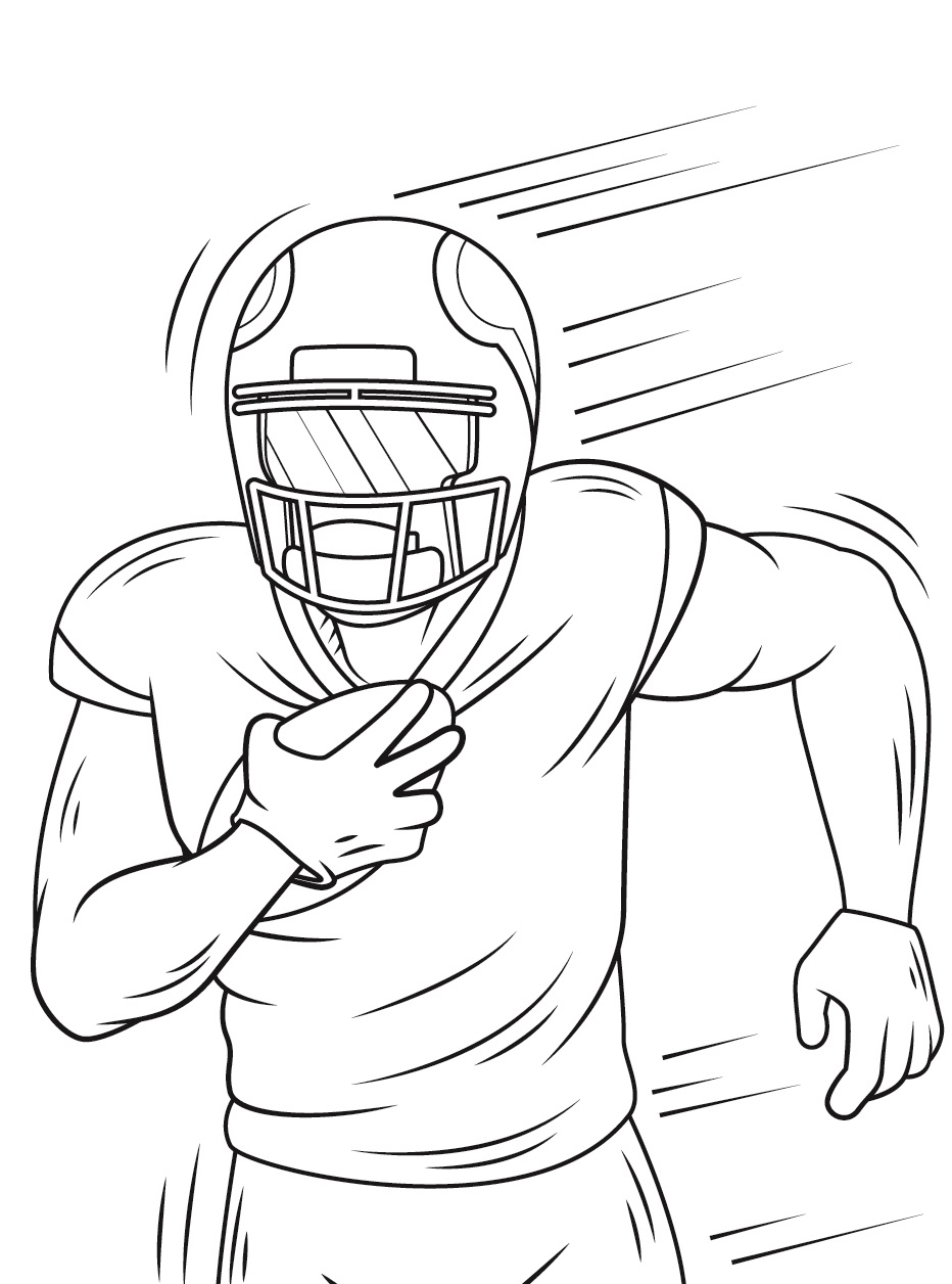 coloring pages american football