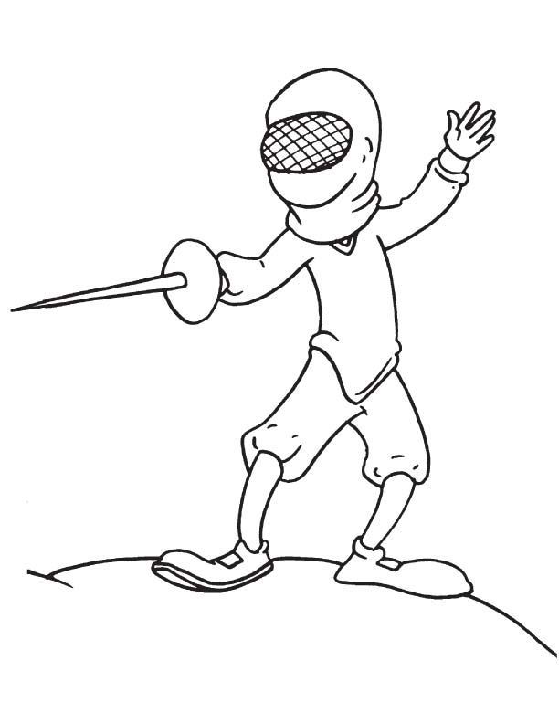 coloring pages fencing