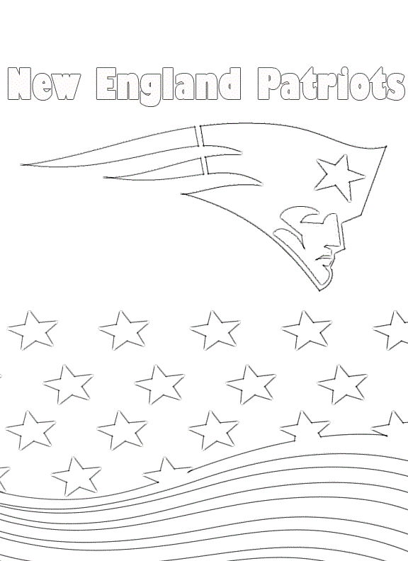 coloring pages new england patriots