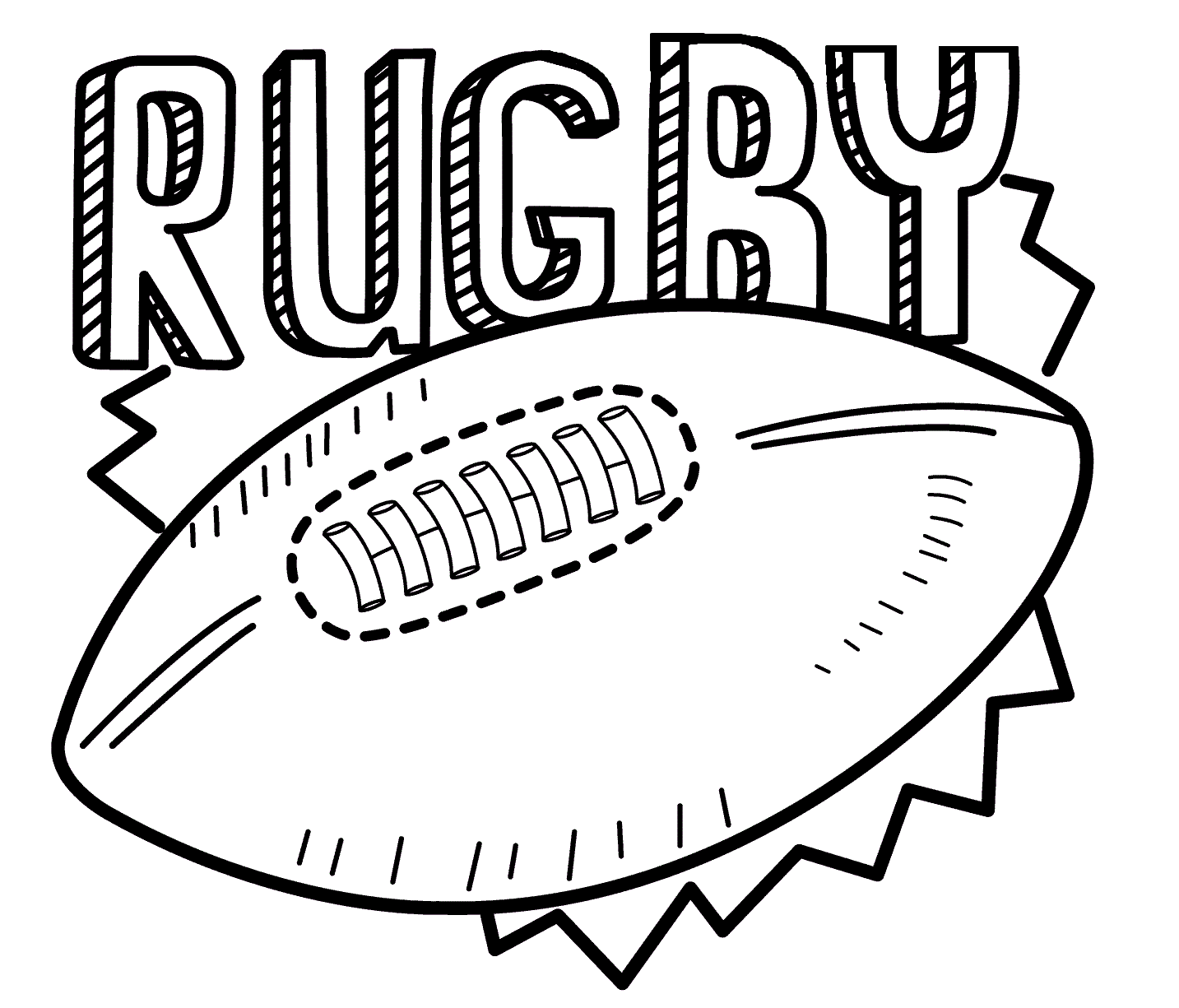 coloring pages rugby