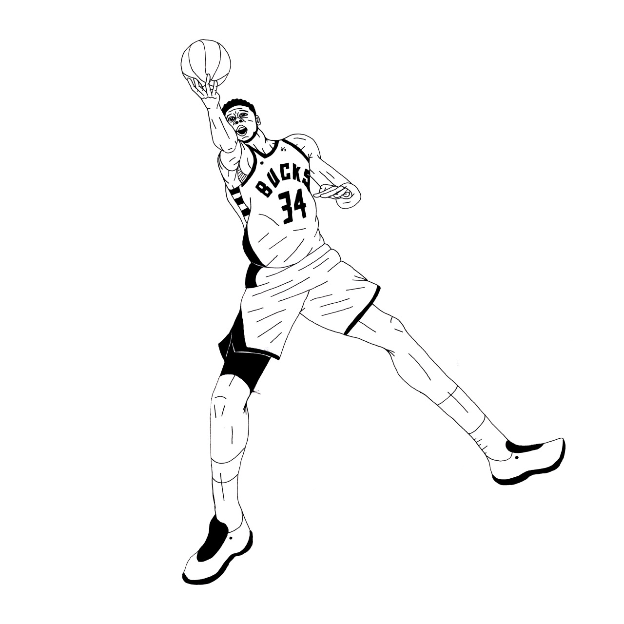 Giannis Antetokounmpo Coloring Pages Pdf Free - Coloringfolder.com