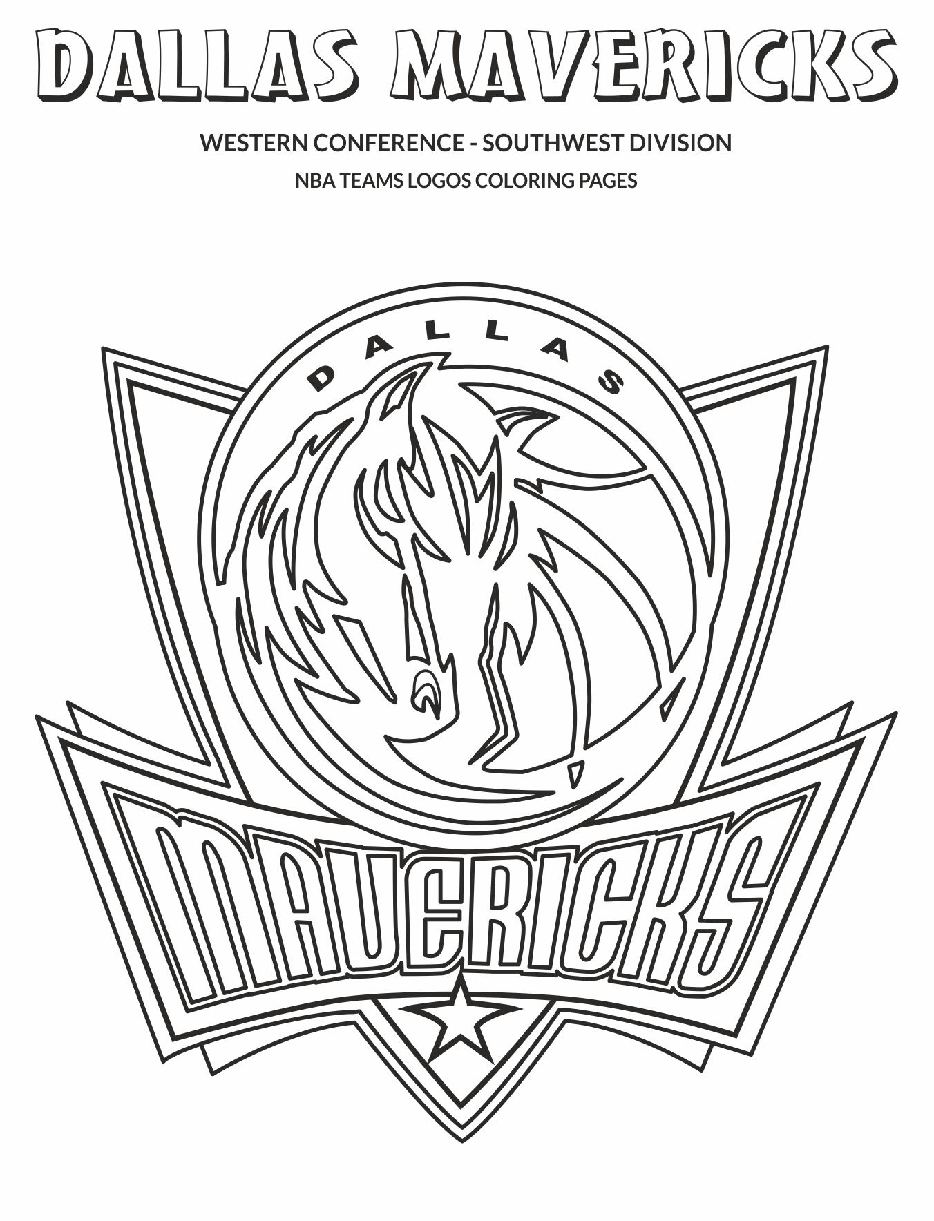 Dallas Cowboy Star Logo Coloring Page - Get Coloring Pages