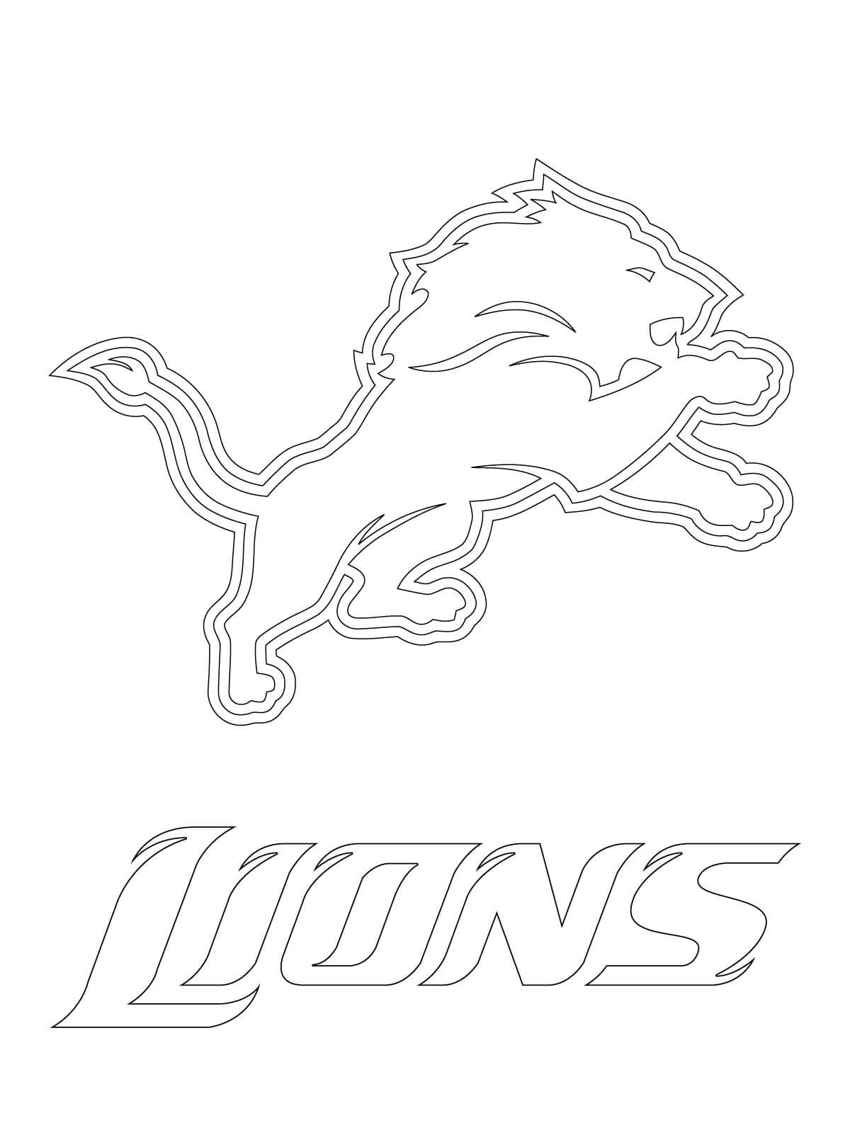 detroit lions coloring pages