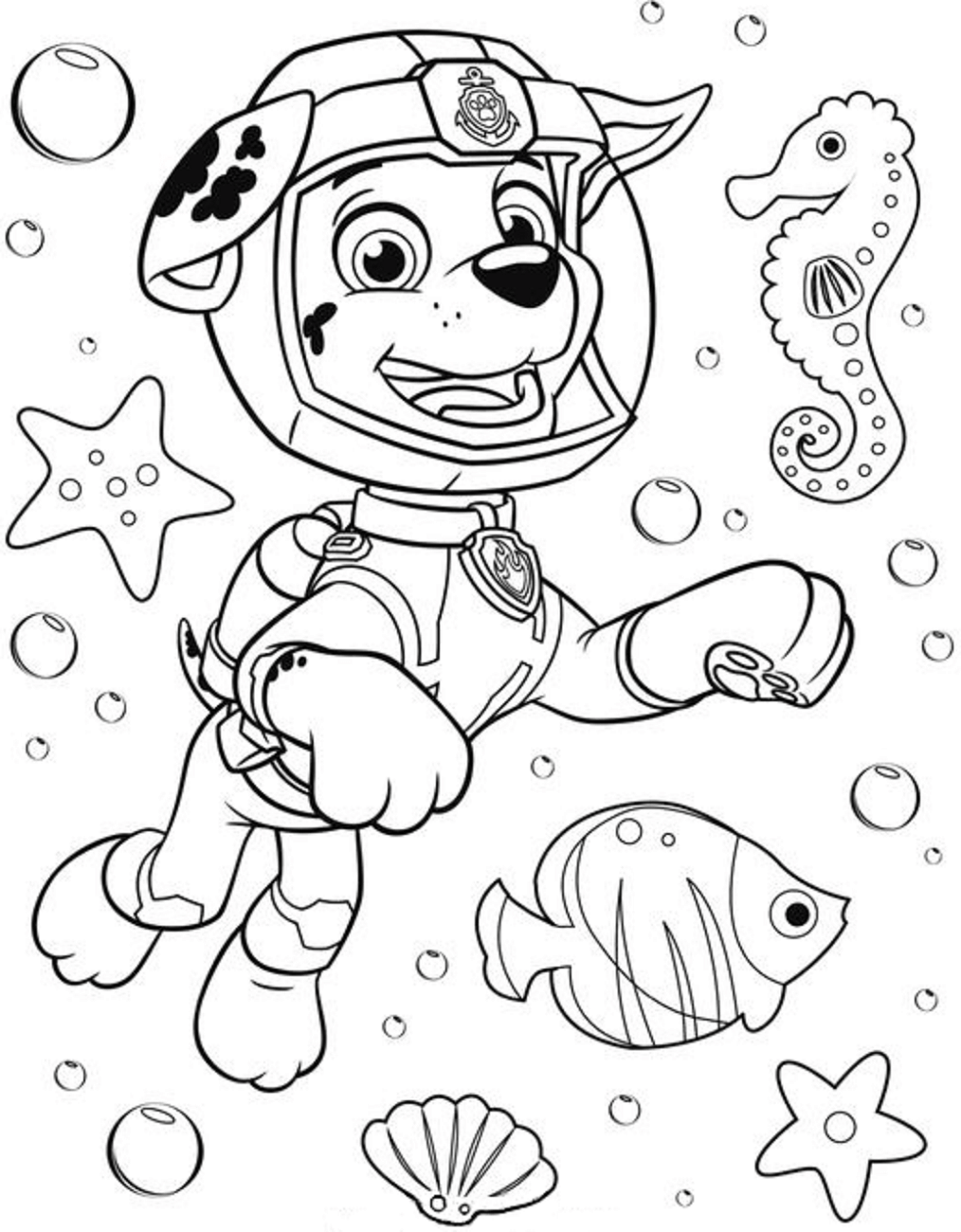 diving coloring pages to print