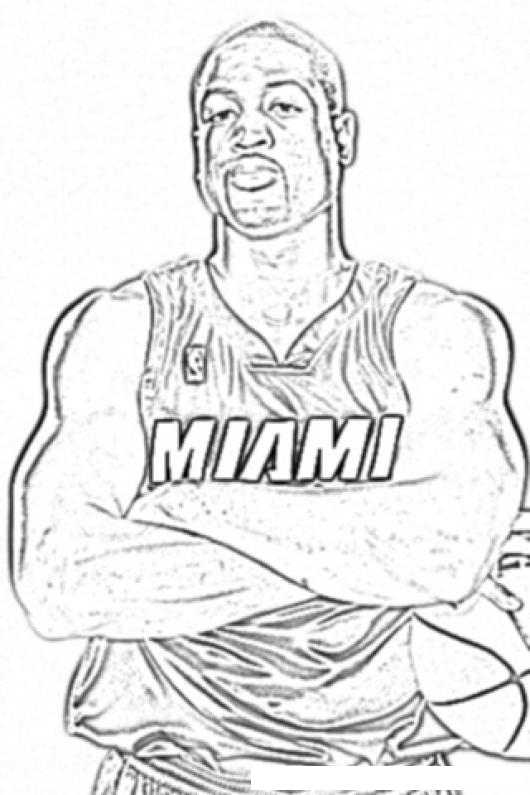 dwyane wade coloring pages