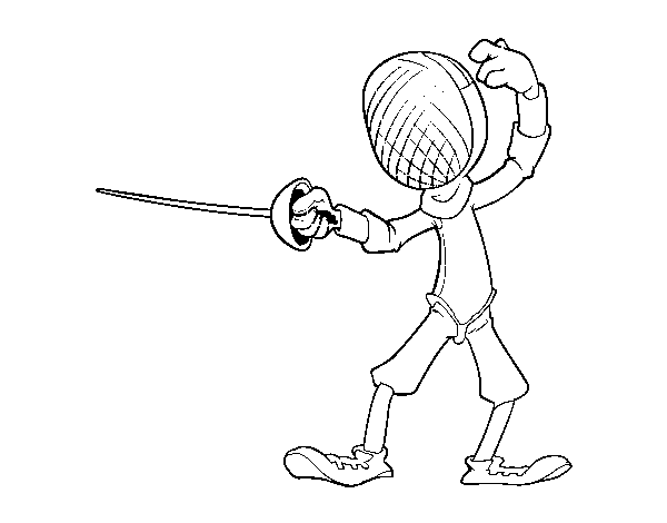fencing coloring pages to print