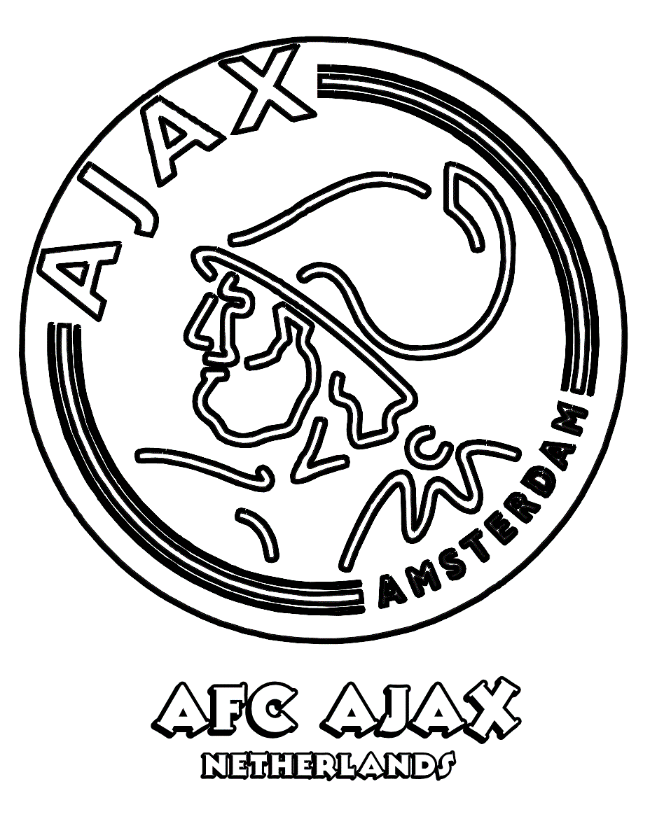 free ajax amsterdam coloring pages