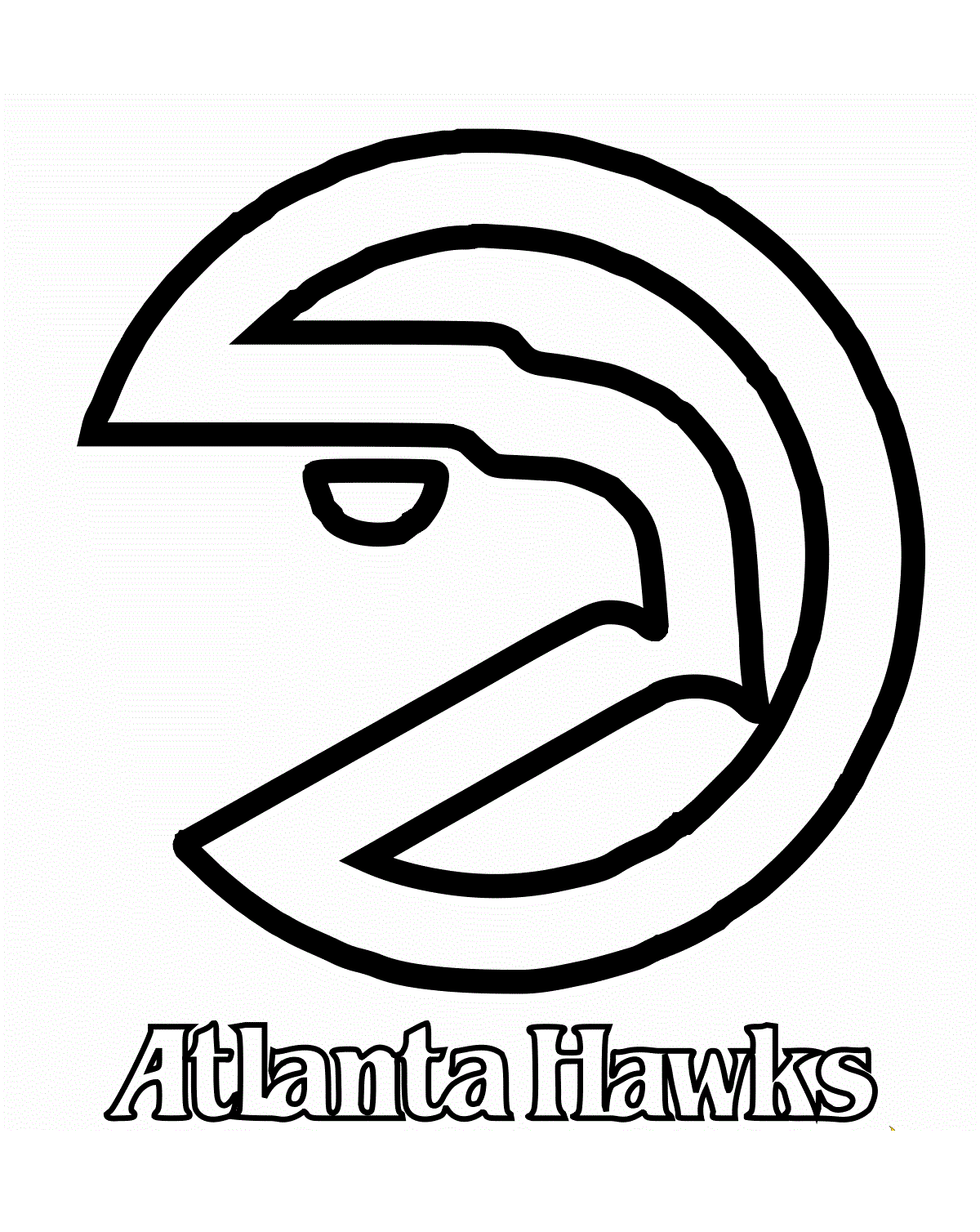 free atlanta hawks coloring pages