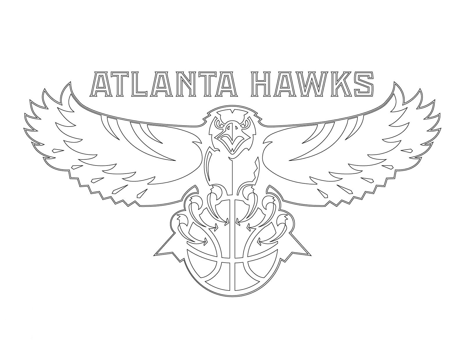 free atlanta hawks coloring pages