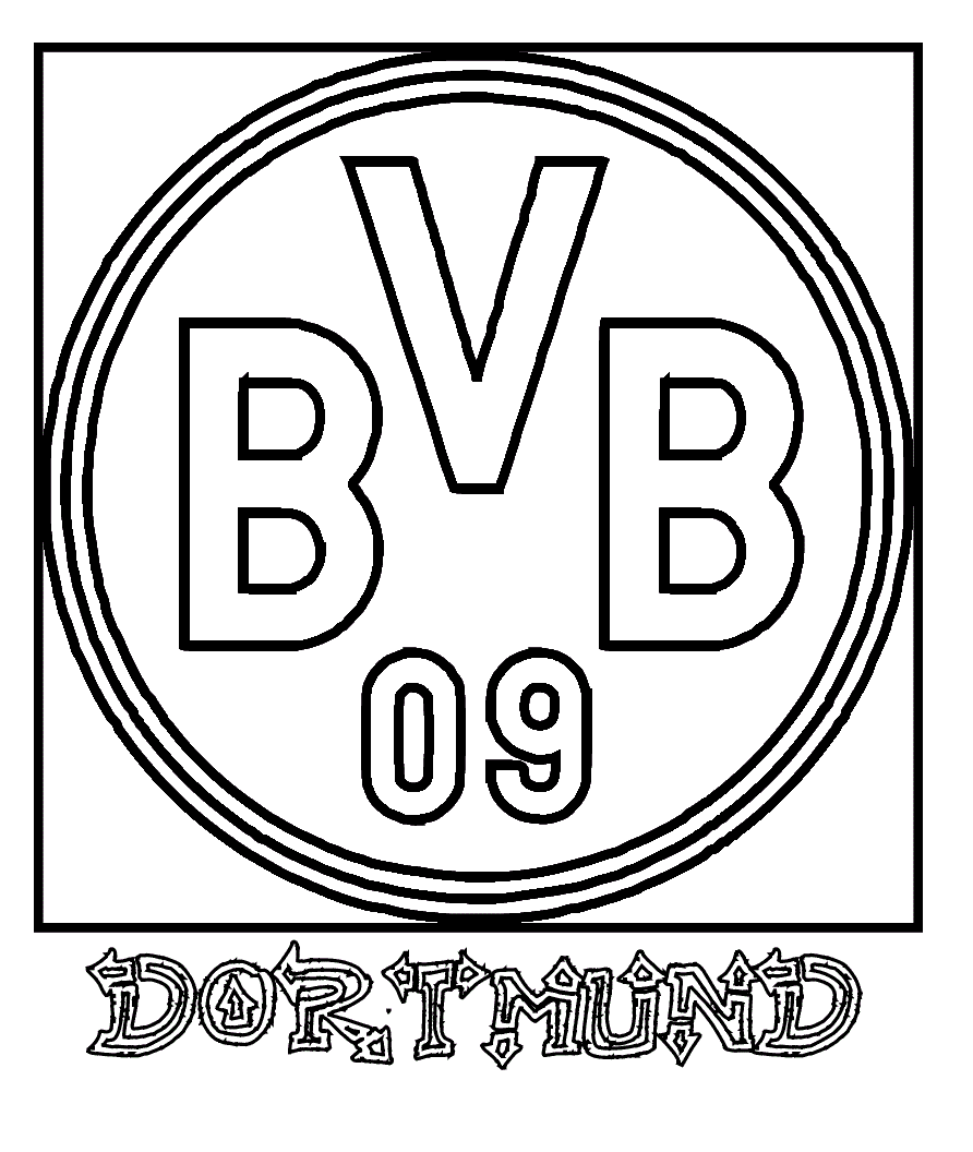 free borussia dortmund coloring pages
