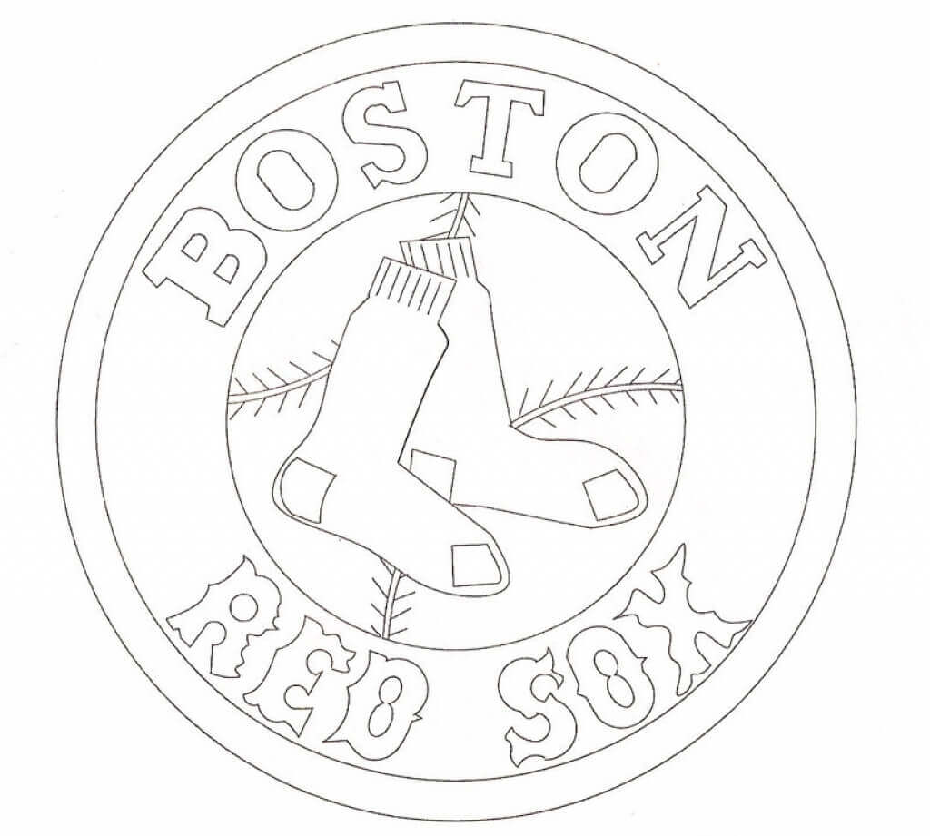 free boston red sox coloring pages
