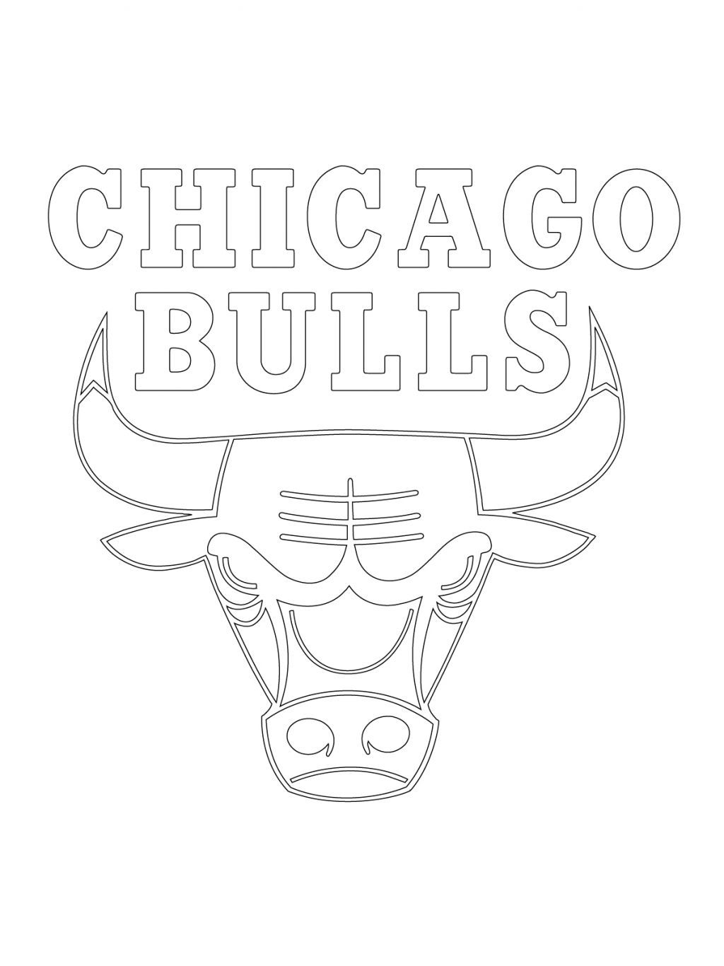 free chicago bulls coloring pages