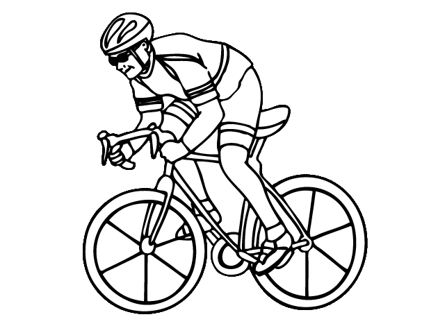 free cyclo cross coloring pages
