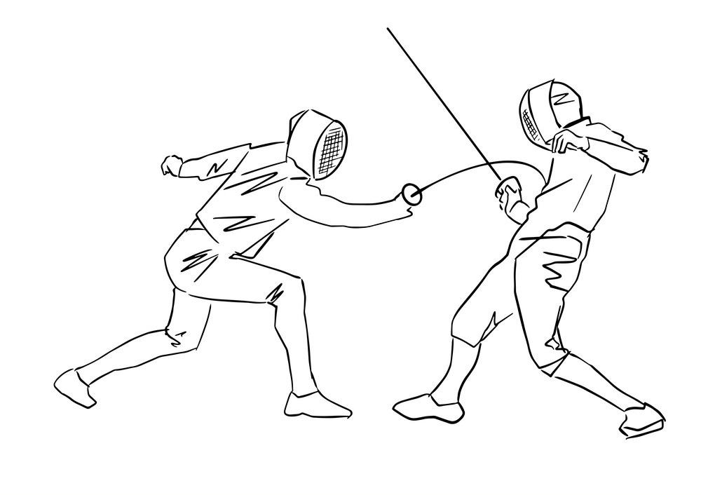 free fencing coloring pages