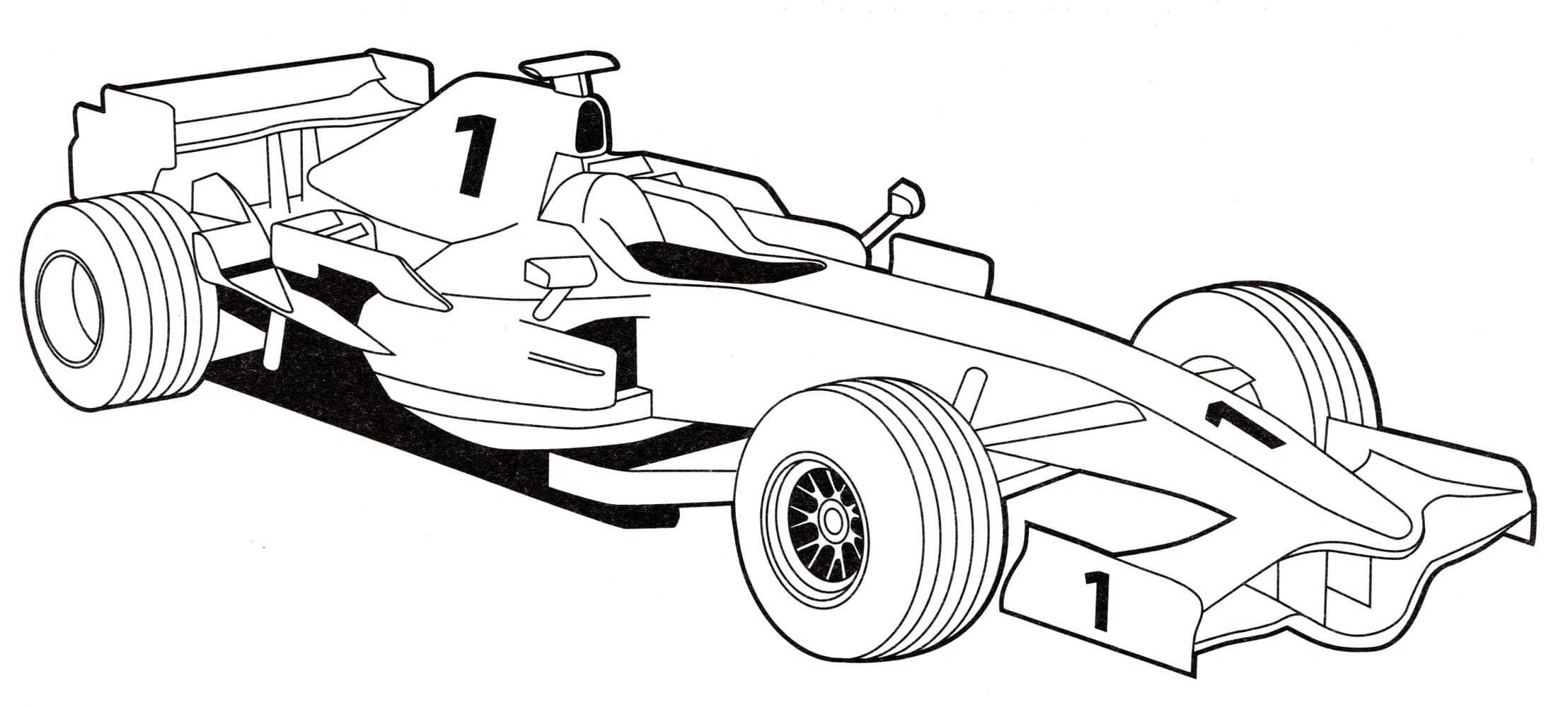 free formula 1 coloring pages