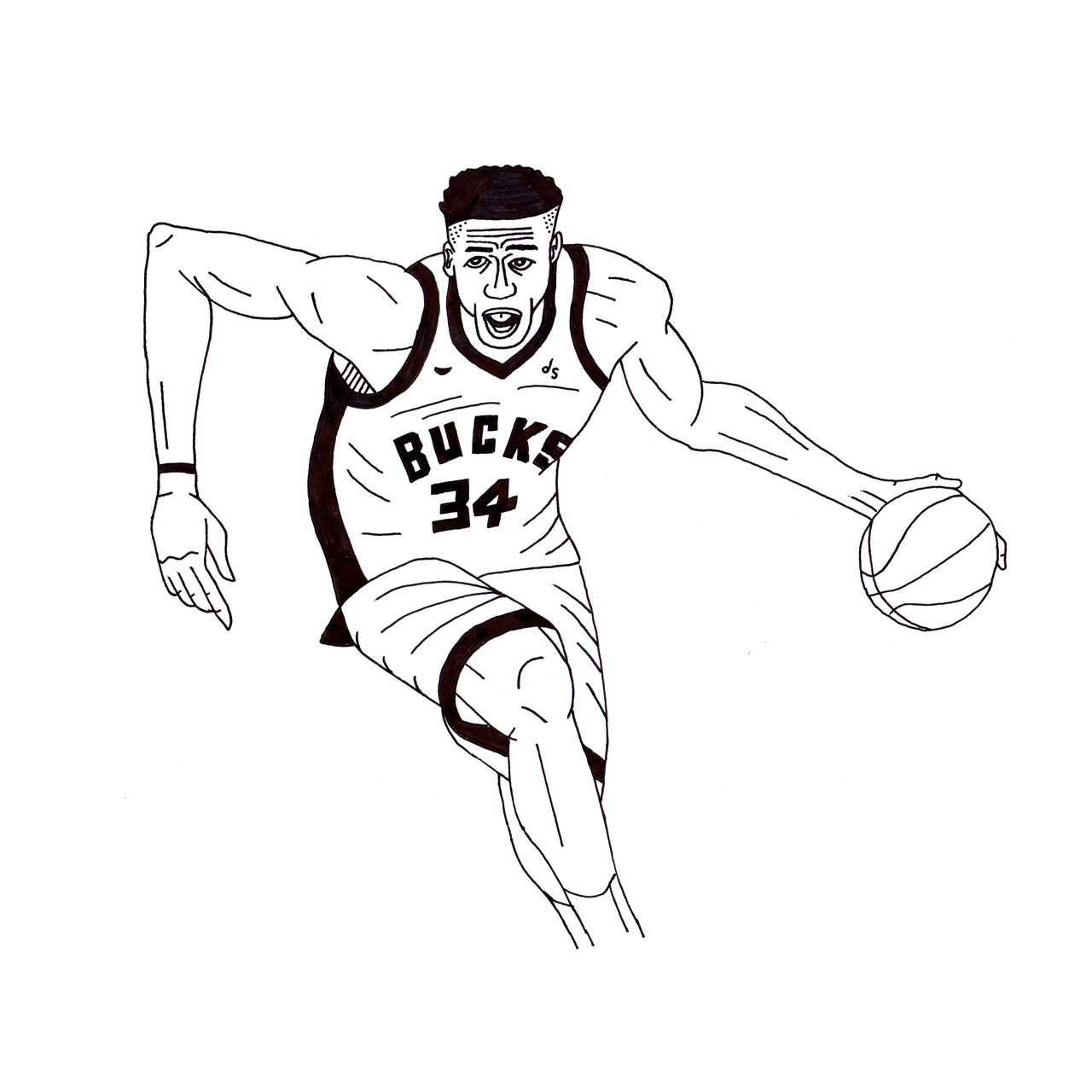 free giannis antetokounmpo coloring pages