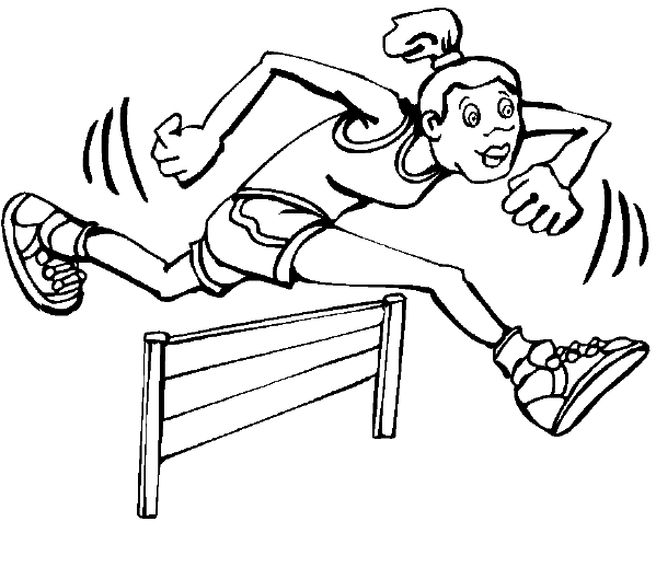free hurdles coloring pages