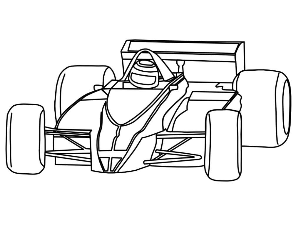 free indy car coloring pages