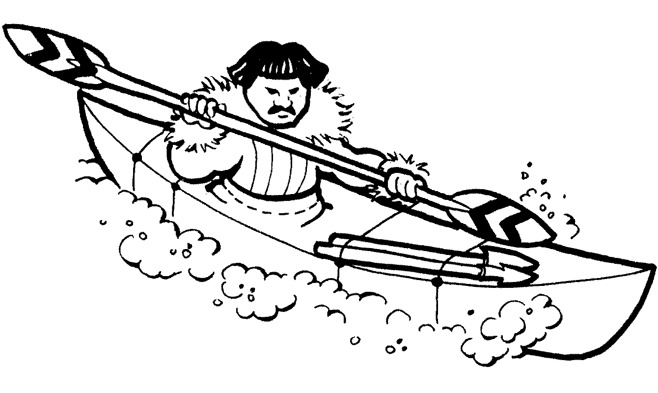 free kayak coloring pages