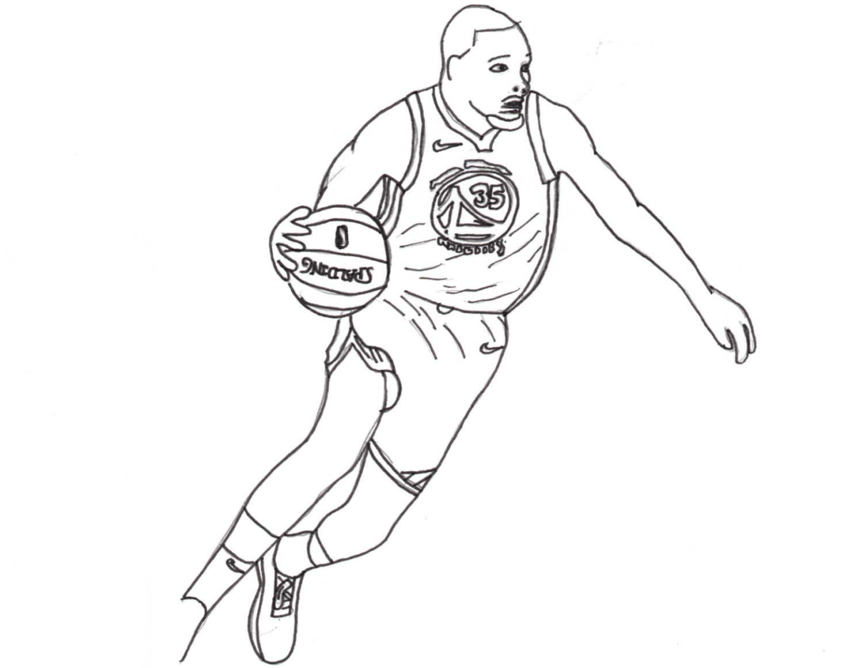 free kevin durant coloring pages