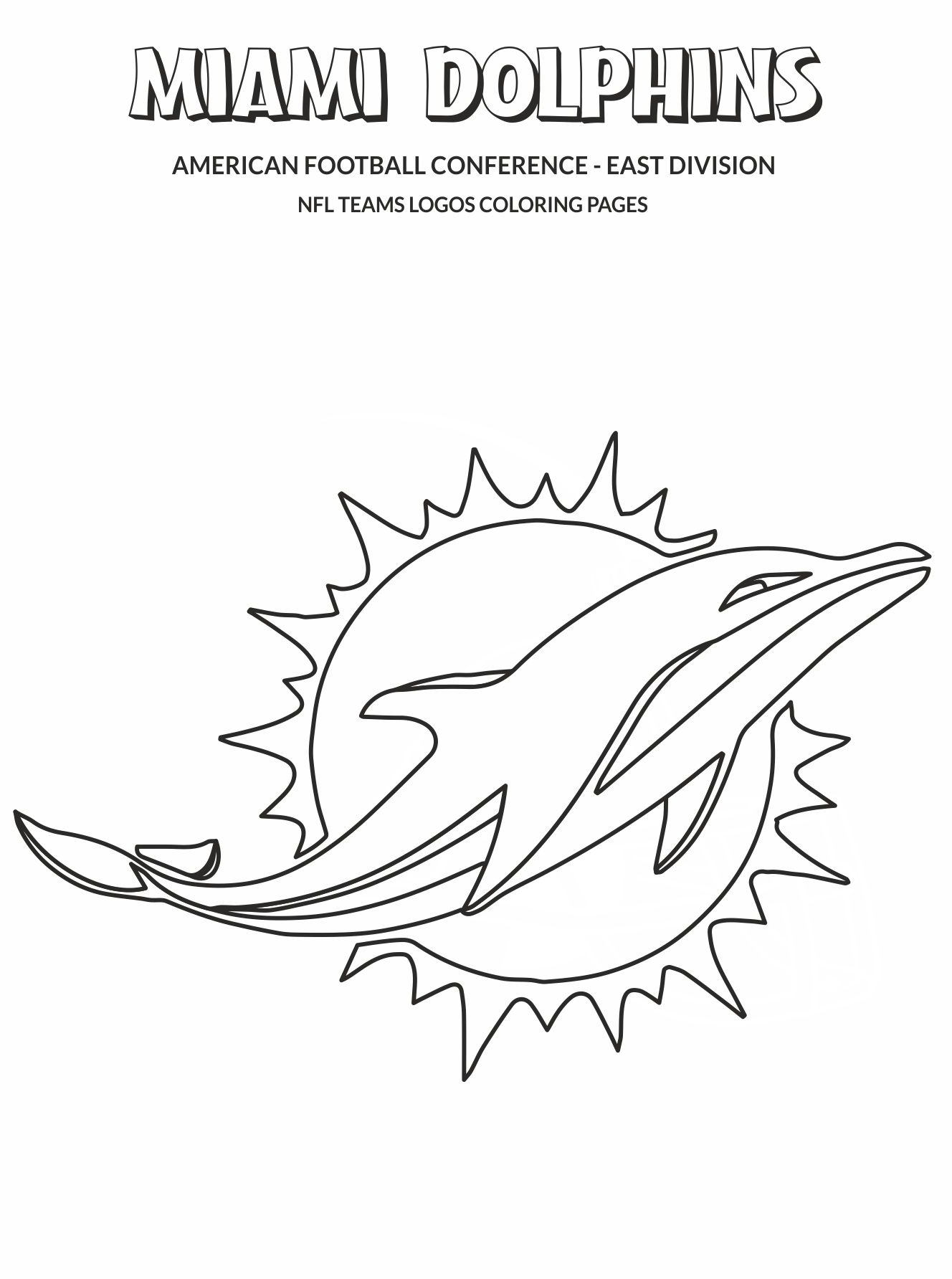 free miami dolphins coloring pages